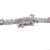 1.14ctw Diamond Tennis Bracelet 14K White Gold Clasp