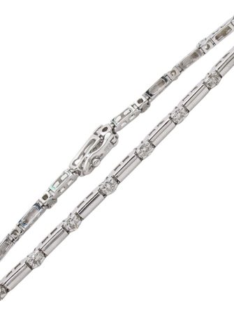 1.14ctw Diamond Tennis Bracelet 14K White Gold
