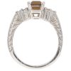 1.19ctw Brown Tourmaline Ring 14K White Gold profile