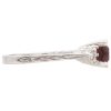 1.19ctw Brown Tourmaline Ring 14K White Gold side