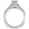 1.21ctw Princess Cut Diamond Engagement Ring 14K White Gold Profile