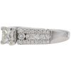 1.21ctw Princess Cut Diamond Engagement Ring 14K White Gold Side