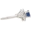 1.23ctw Diamond & Natural Sapphire Ring 14K White Gold