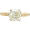 1.28ct Diamond Solitaire Engagement Ring 18K Gold & Platinum