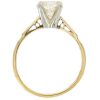 1.28ct Diamond Solitaire Engagement Ring 18K Gold & Platinum profile