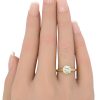 1.28ct Diamond Solitaire Engagement Ring 18K Gold & Platinum worn