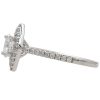 1.38ctw Round Brilliant Kite Shape Diamond Halo Engagement Ring 14K White Gold Side
