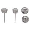 1.50 carat European Diamond Stud Earrings White Gold Side 1.53