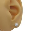 1.50 carat European Diamond Stud Earrings White Gold Worn 1.53