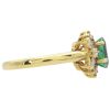 1.75ctw Natural Emerald Ring with Diamond Accents 18K Gold side