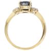 1.99ctw Natural Sapphire Three-Stone Ring 14K Gold profile