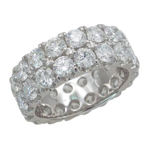 5 carat diamond eternity band platinum