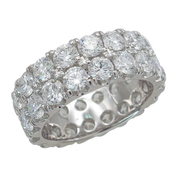 5 carat diamond eternity band platinum
