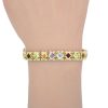 9.04ctw Step Cut Multi-Gemstone Bracelet 14K Gold worn