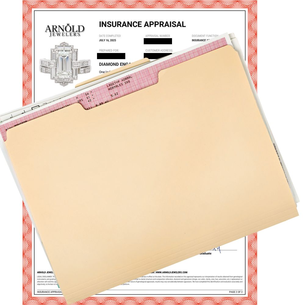 Arnold Jewelers Insurance Appraisal for Jewelry