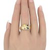 Colorful Confetti Multi Gemstone Ring 14K Gold worn