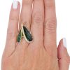 Custom 4 Carat Toi Et Moi Tourmaline Pear Gemstone Halo Ring Yellow Gold