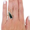 Custom 4 Carat Tourmaline Pear Gemstone Halo Ring Yellow Gold Halo Worn