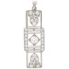 Edwardian 1.74ctw Diamond Pendant Platinum