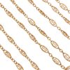 Filigree Link Necklace 14K Gold 24 Length links