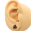 Le Vian 0.88ctw Chocolate Quartz Stud Earrings 14K Rose Gold worn