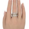 Le Vian 1.50ctw Chocolate Diamond Wide Band Ring 14K Gold worn