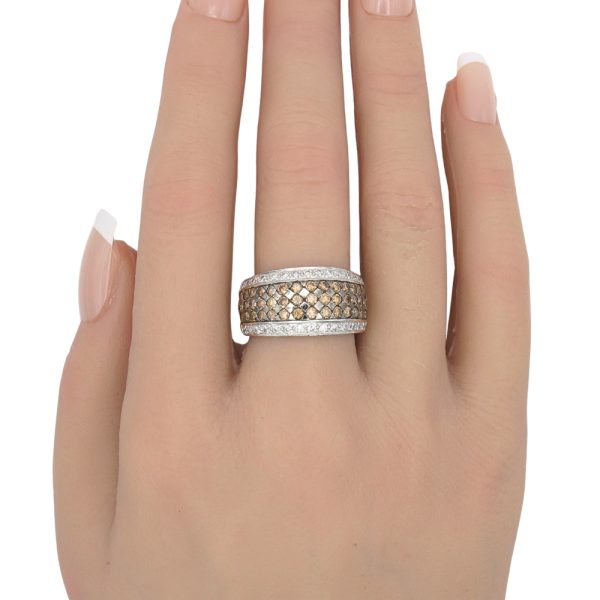 Le Vian 1.50ctw Chocolate Diamond Wide Band Ring 14K Gold worn