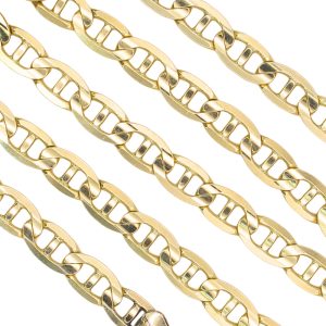 Mariner Link Chain Necklace 14K Gold 20 Length links