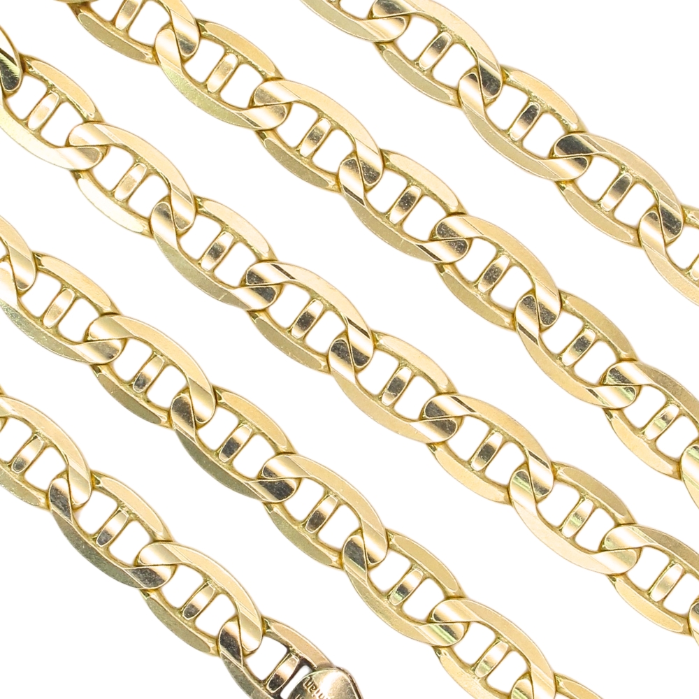 Mariner Link Chain Necklace 14K Gold 20″ Length