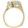 Modernist 3.62ctw Fantasy Cut Sky Blue Topaz Ring 14K Gold profile