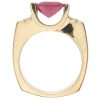 Modernist 5.35ctw Watermelon Tourmaline Ring 14K Gold side