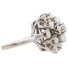 Natural Opal Cluster Ring 14K White Gold side