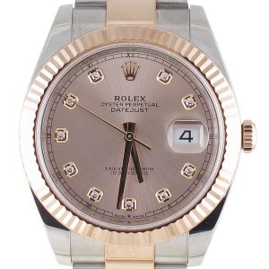 Pre-owned Rolex 41MM Rose Gold And Stainless Steel Datejust (2024) Model 126331