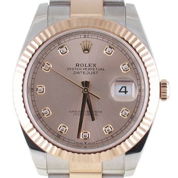Pre-owned Rolex 41MM Rose Gold And Stainless Steel Datejust (2024) Model 126331