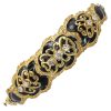 Victorian Revival 0.32ctw Diamond & Black Enamel Bracelet 14K Gold