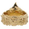 Vintage Opal Bohemian Chevron Ring 14K Gold back