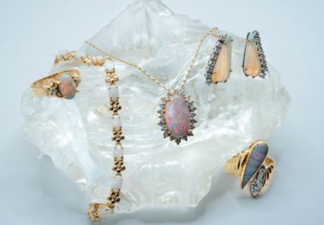 color changing gems Arnold Jewelers - opal jewelry on clear rock