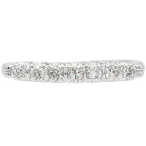 0.24ctw Diamond Art Deco Band Ring Platinum