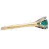 1.20ct Natural Emerald Solitaire Ring 14K Two-Tone Gold side
