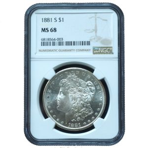 1881-S Morgan Dollar MS68 NGC Certified