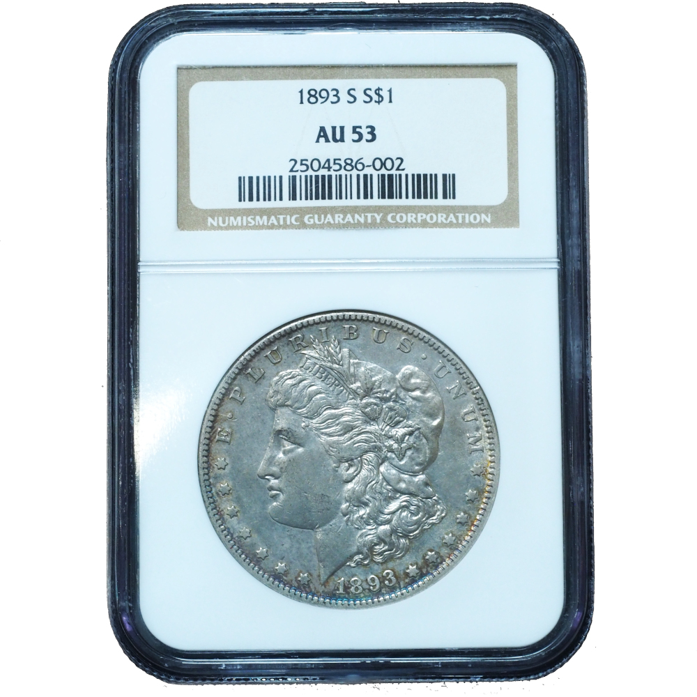 1893-S Morgan Dollar AU53 NGC Certified – King of The Dollars