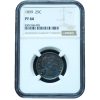 1899 Proof Barber Quarter PF66 NGC Certified Vivid Blue Toning