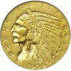1909-O $5 Gold Indian Half Eagle AU55 NGC Certified