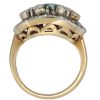 2.69ctw Oval Emerald & Diamond Ring 14K Two-Tone Gold Profile