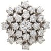 3.28ctw Diamond Cluster Ring 14K White Gold