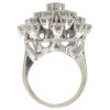 3.28ctw Diamond Cluster Ring 14K White Gold profile