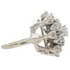 3.28ctw Diamond Cluster Ring 14K White Gold side