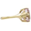 3.5ct Oval Kunzite Solitaire Ring 14K Gold side