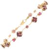 5.37ctw Garnet, Tourmaline, & Ruby Bracelet 14K Gold