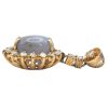 7.33ctw Natural Star Sapphire Pendant 14K Gold side